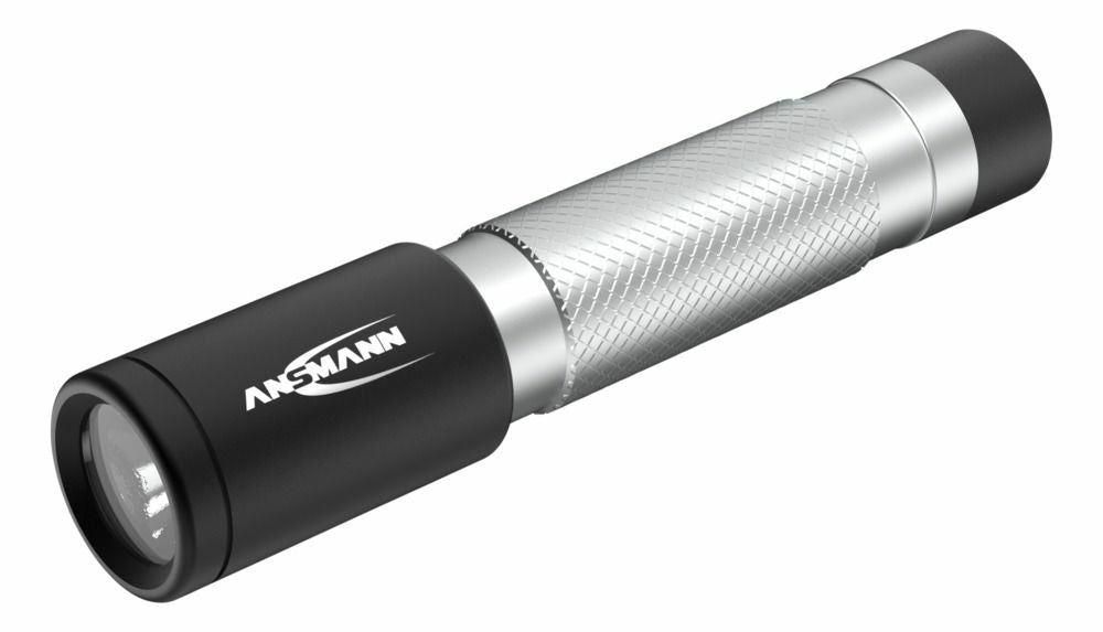 Ansmann Taschenlampe Daily Use 50B – 55 lm, 36 m, IPX4, Batteriebetrieb, 2 Stufen – Schwarz