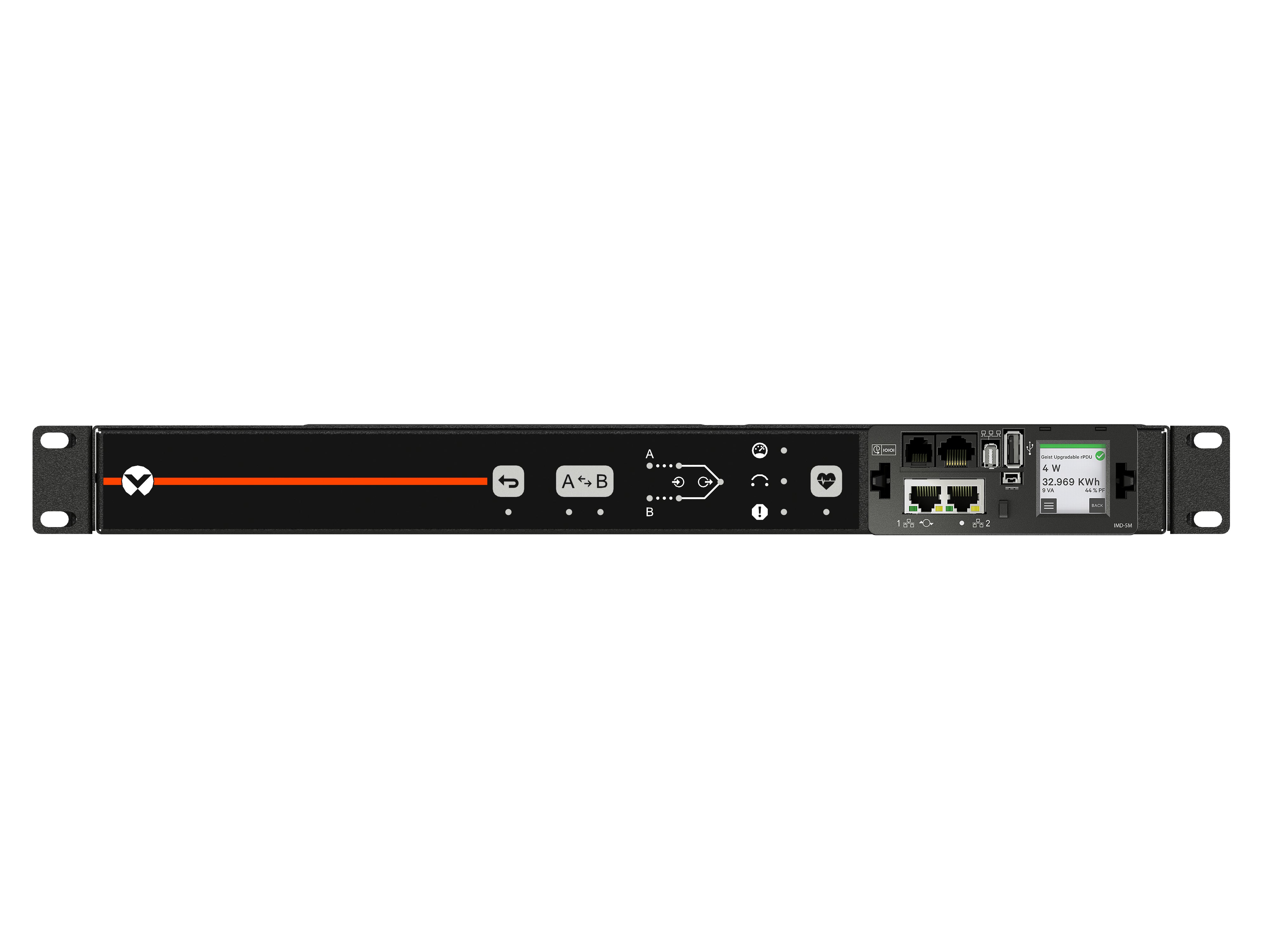 Vertiv V.POWERIT RTS – Rack-PDU Überwacht, Einphasig, 12× IEC (C13/C19), 20 A, Stecker IEC C20, 3,6 kW