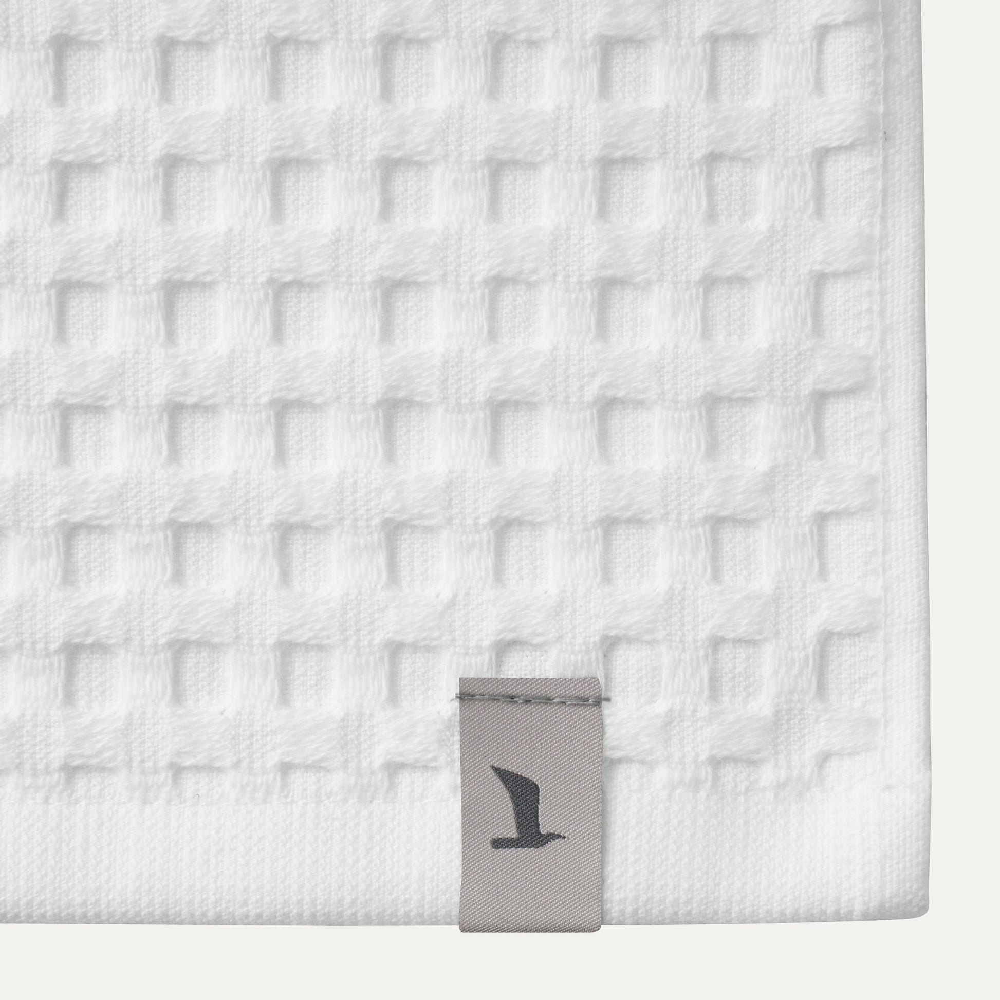 Möve Duschtuch Piquée – 70×140 cm, 100% Baumwolle, 350 g/m², Weiss