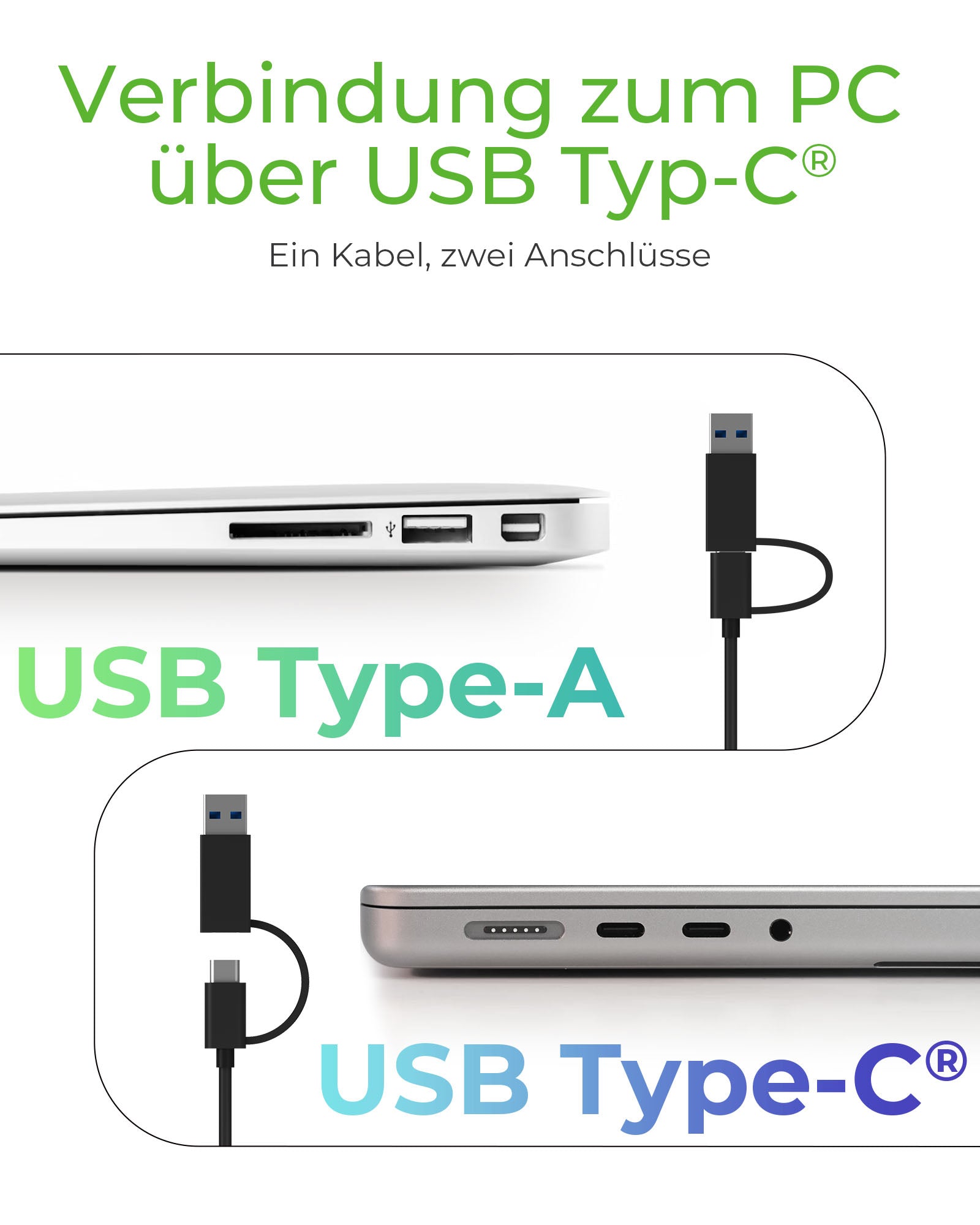 ICY BOX IB-180MS-C31 Dockingstation – USB-C, 10 Gbit/s, für Windows/Mac/Linux