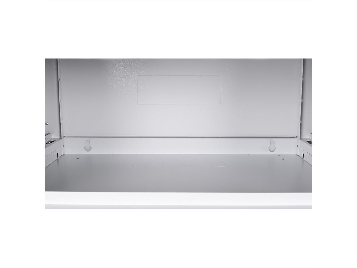 ROLINE Basic Plus – 19" Wandverteiler 4U, IP20, abschliessbar, 600 × 450 × 290 mm, lichtgrau, Stahl