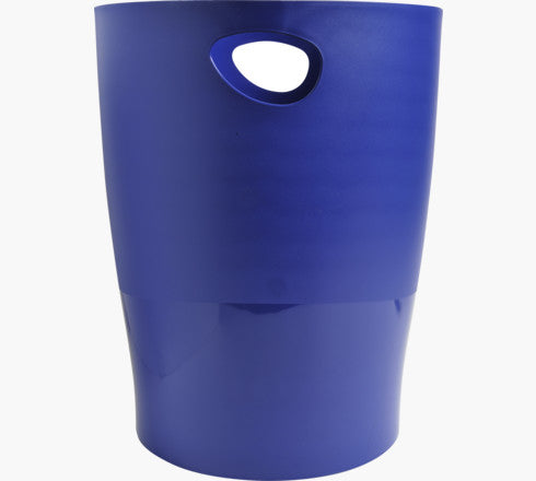Exacompta Papierkorb ECOBIN – 15 l – Kunststoff (PP), rund – blau