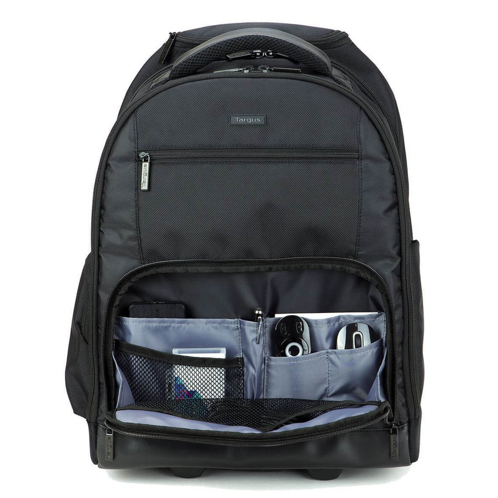 Targus Trolley-Rucksack – für 15,6", 30 l, mit Rollen, Polyester – schwarz, 220 × 515 × 360 mm