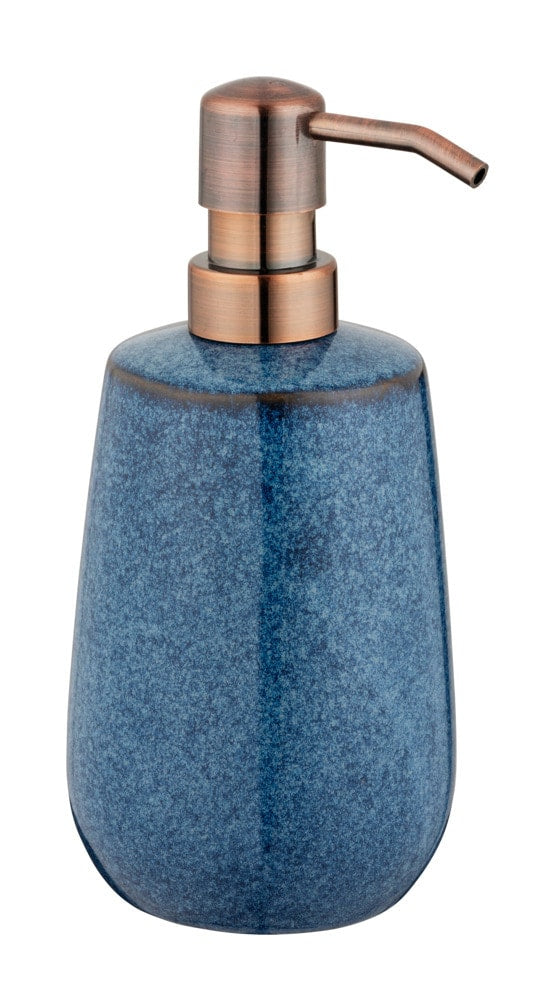 Wenko Sirmione Seifenspender – Keramik, Blau, 430 ml