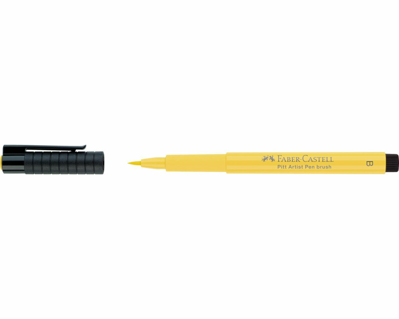 Faber-Castell Pitt Artist Pen Brush – Pinselspitze, 2,5 mm, pigmentiert, wasserfest, dunkles Kadmiumgelb