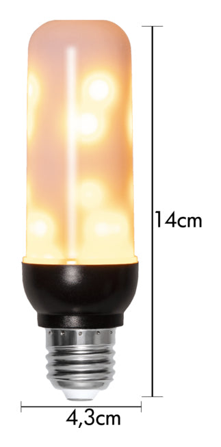 Star Trading LED-Leuchtmittel E27 Flammenlampe – 80 lm, 3,94 W, Warmweiss 1800 K – IP20 – 1 Stk.