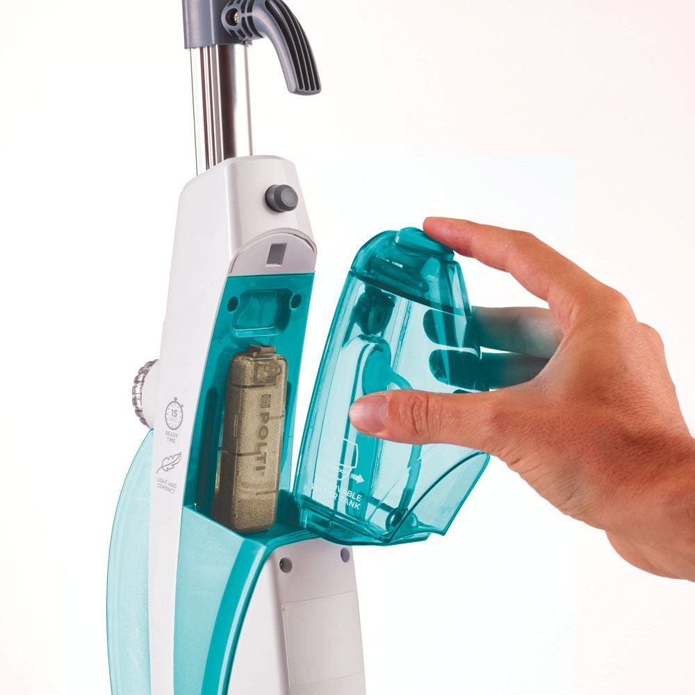 Polti Dampfreiniger Vaporetto SV450_Double – 0,3 l, türkis/weiss