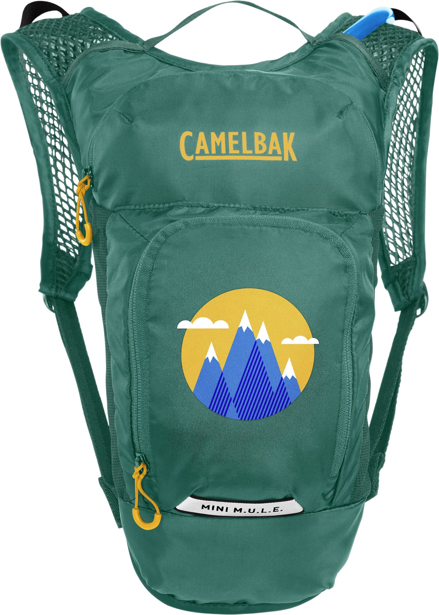 CamelBak Kindergartenrucksack Mini M.U.L.E. – rPET Polyester – Green Mountain, 190 × 360 × 150 mm