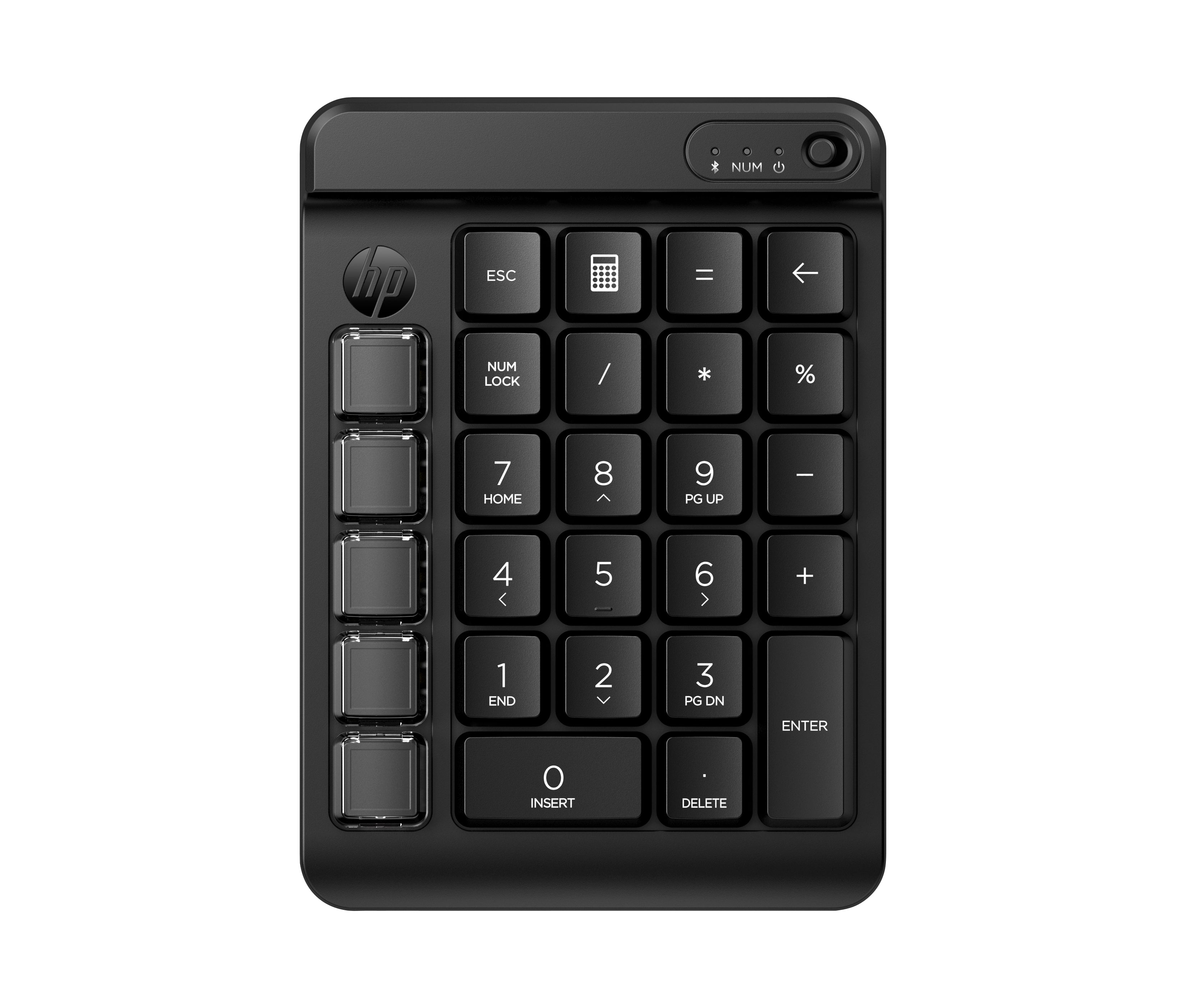 HP 430 Programmierbares Wireless – Tastenfeld-Steuerpult – Bluetooth – programmierbare Schnelltasten – schwarz