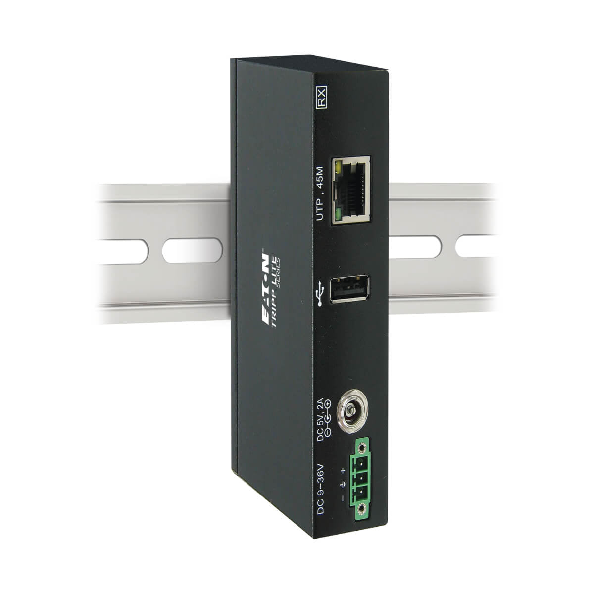 Tripp Lite B203-101-IND USB-Extender (Sender & Empfänger) – USB 2.0 (480 Mbit/s), 50 m, 2× USB-A – Schwarz
