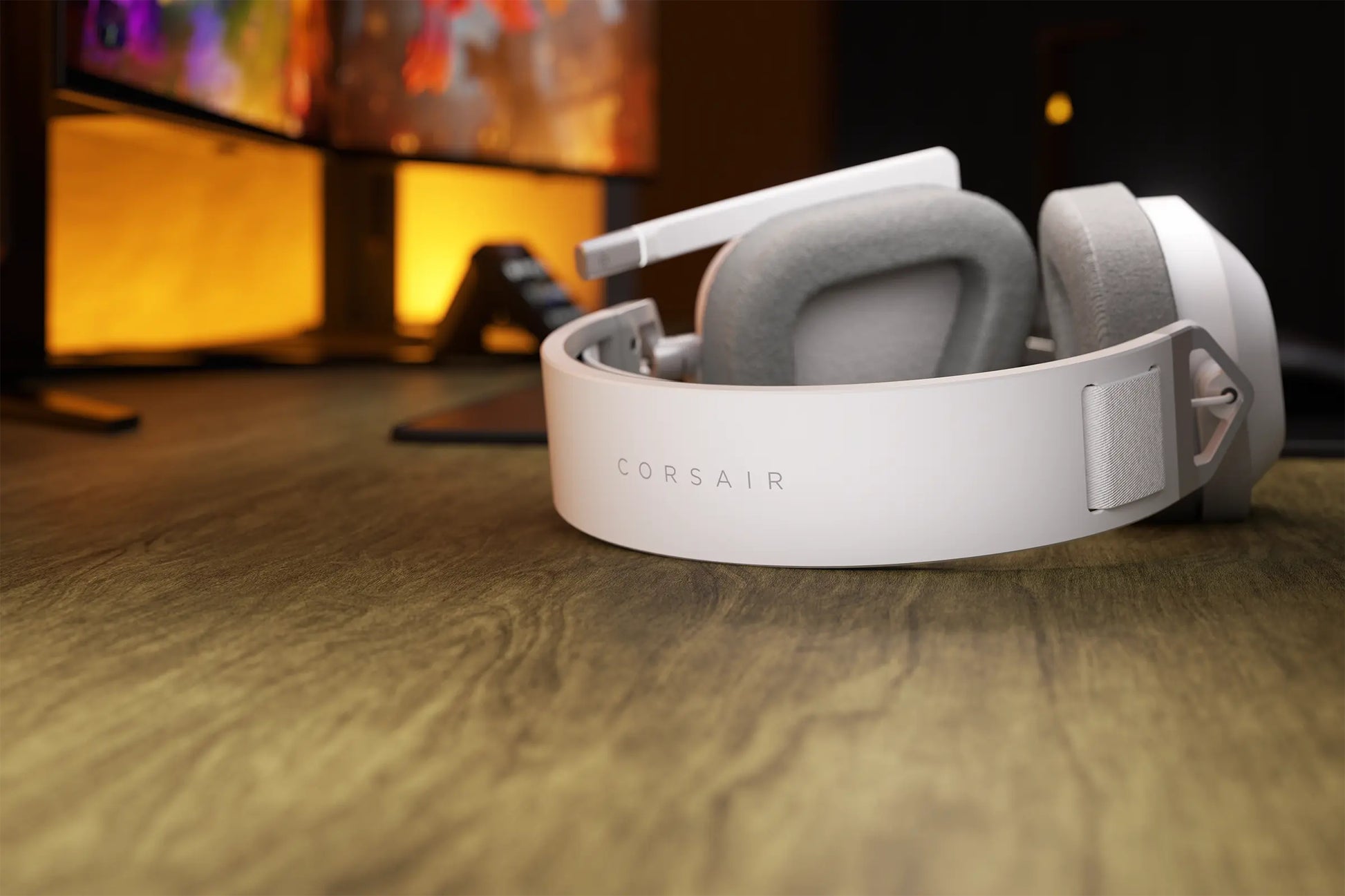 Corsair HS80 MAX – Bluetooth 5.2 Gaming-Headset, 2,4 GHz Low-Latency – PS5/PC – Weiss