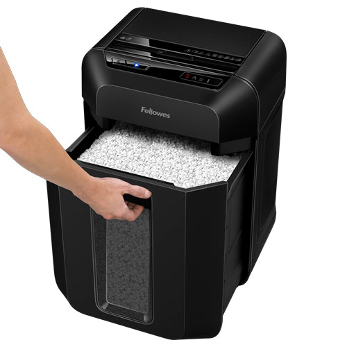 Fellowes AutoMax 90M – Aktenvernichter, DIN P-4, Partikelschnitt 4 × 12 mm, 90 Blatt, 17 l