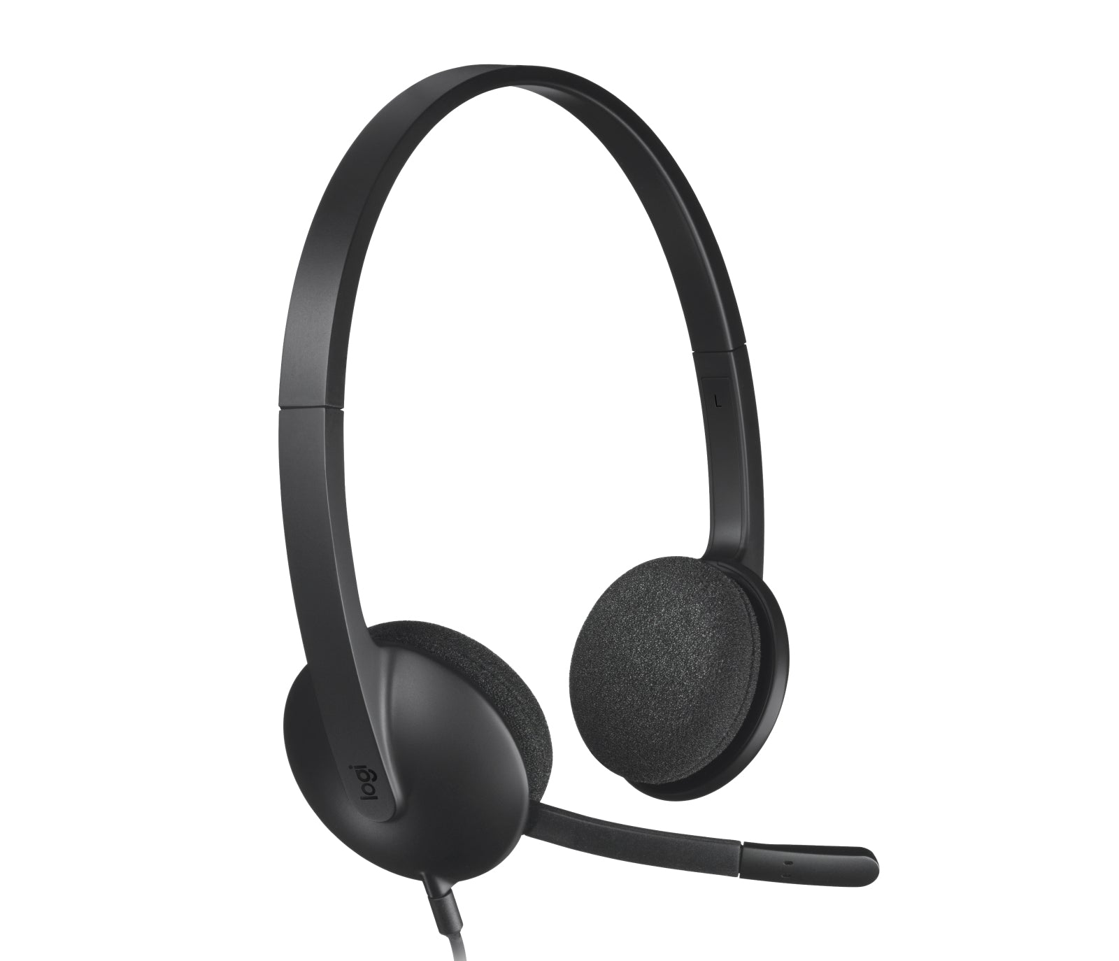 Logitech H340 Office-Headset – Over-Ear, Stereo, Kabel, USB, Schwarz