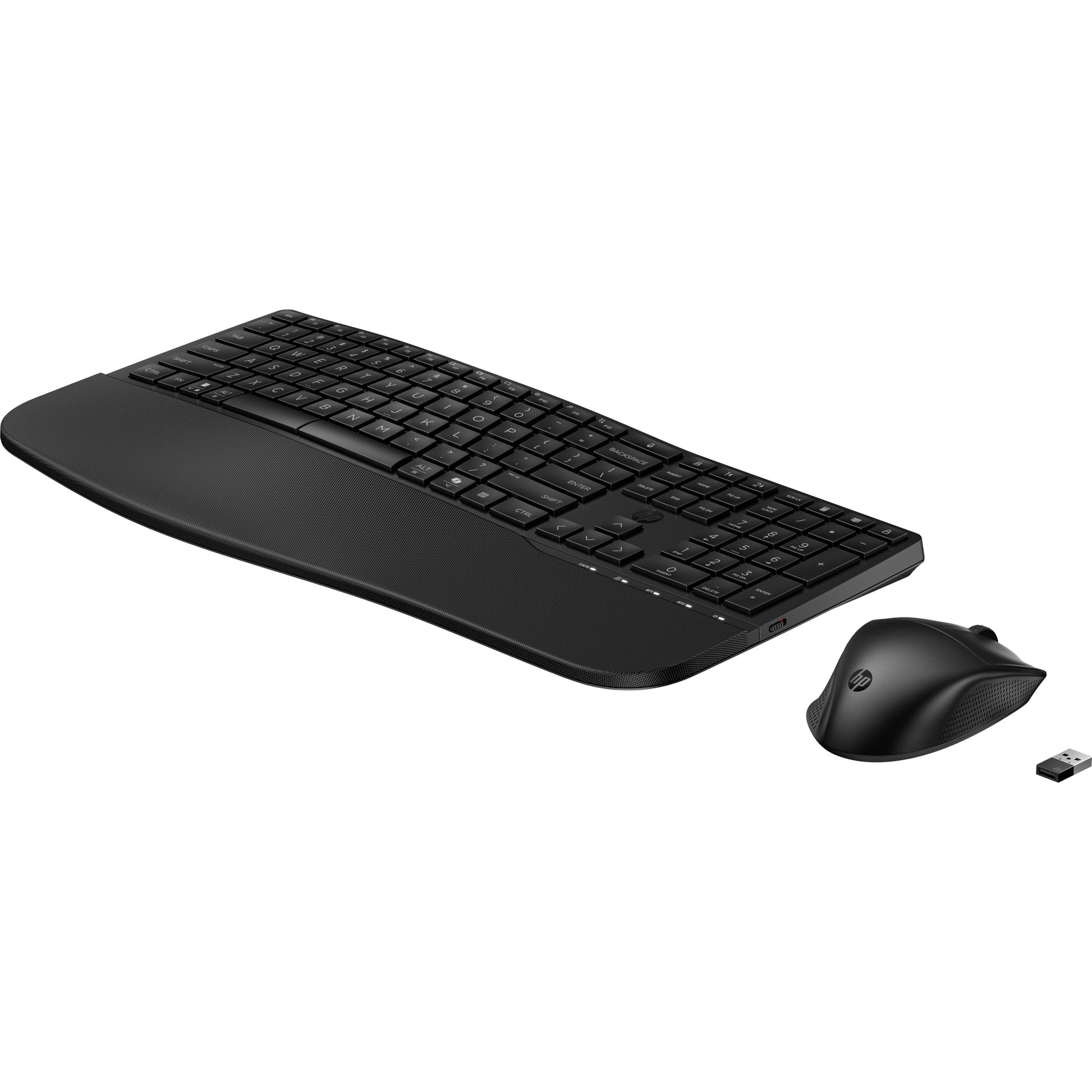 HP 685 – Tastatur- und Maus-Set – Bluetooth & 2,4 GHz (Nano-Empfänger USB-A) – Handballenauflage – Schwarz