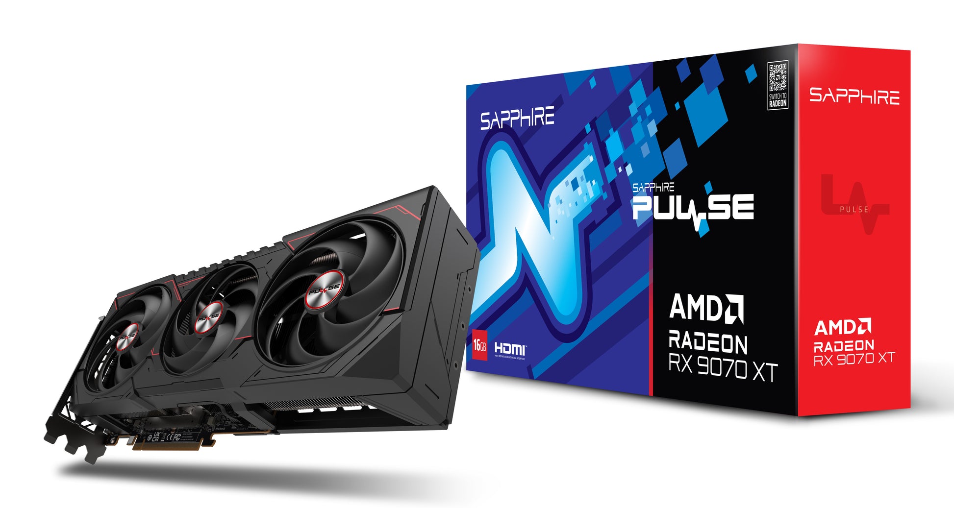 Sapphire PULSE – Radeon RX 9070 XT 16 GB GDDR6, PCIe 5.0