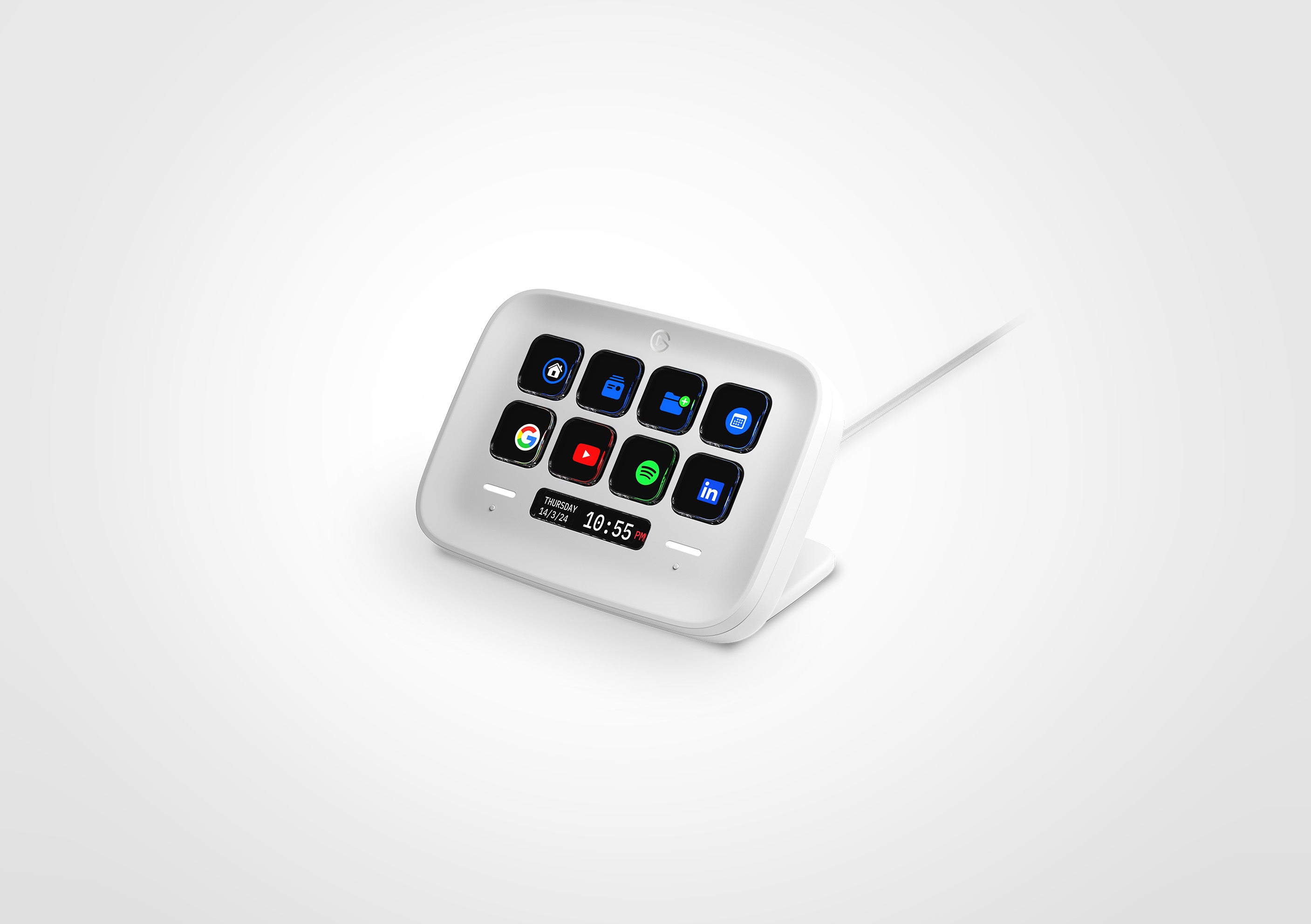 Elgato Stream Deck Neo – Keypad-Steuerpult – kabelgebunden – USB-C – LCD-Tasten – Weiss