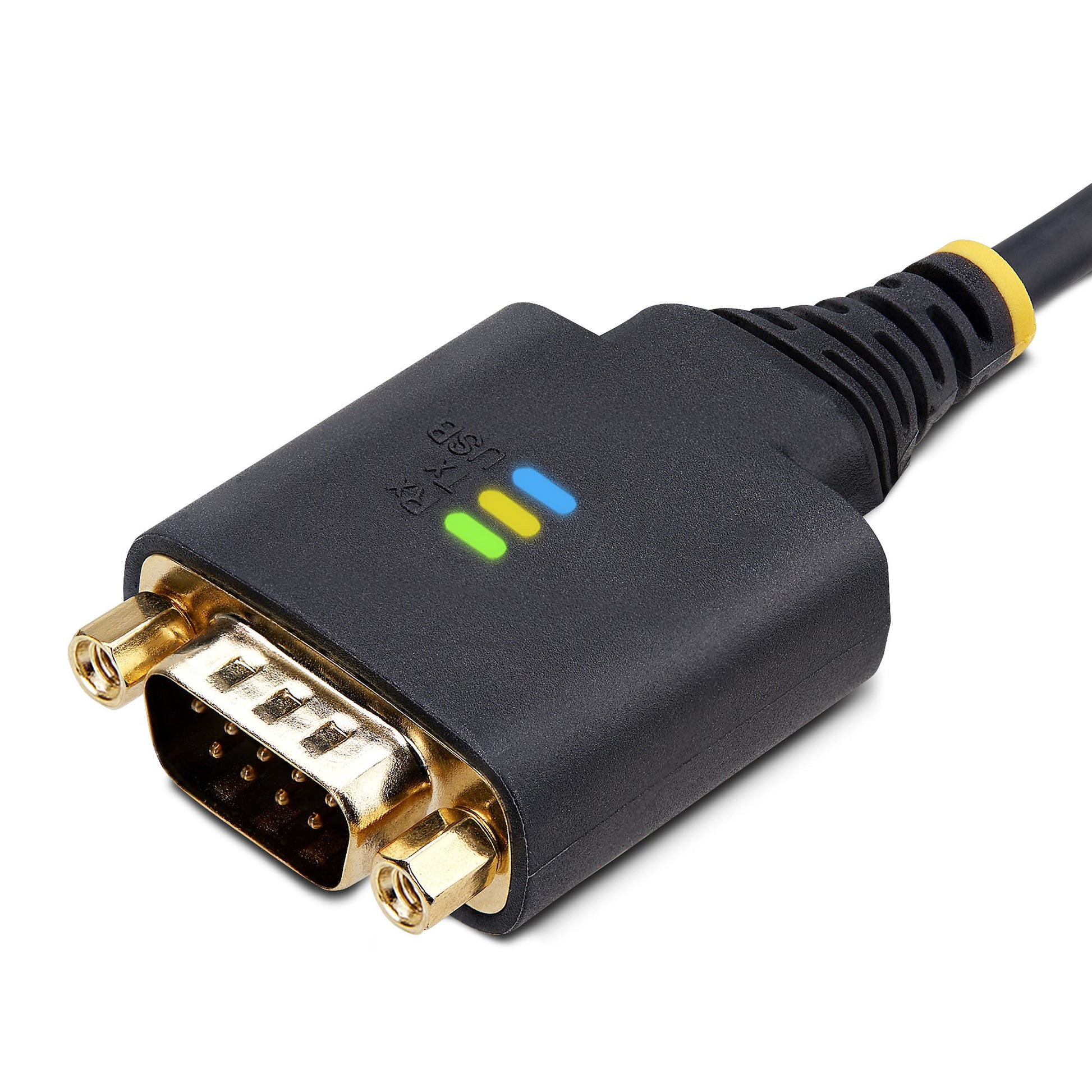 StarTech.com USB-A zu RS-232 Kabel – FTDI (FT232R), 921,6 Kbit/s, 1 m – für Windows/macOS/Linux, Schwarz