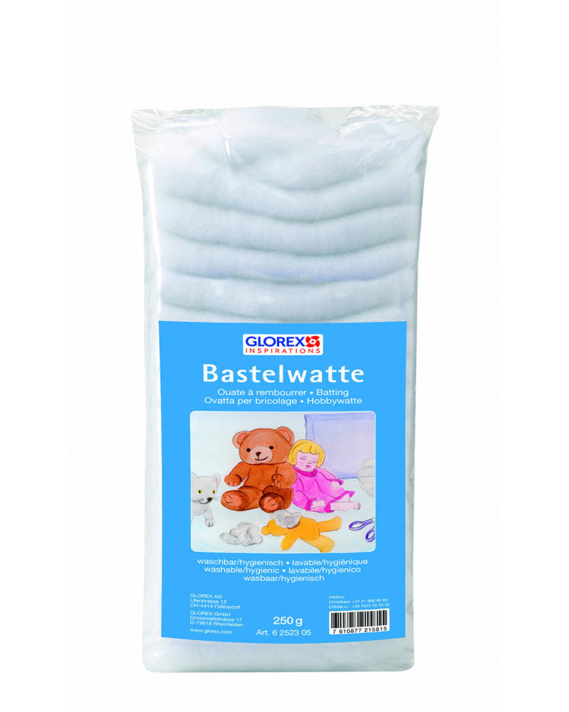GLOREX Bastelwatte, Weiss, 250 g, 6252305