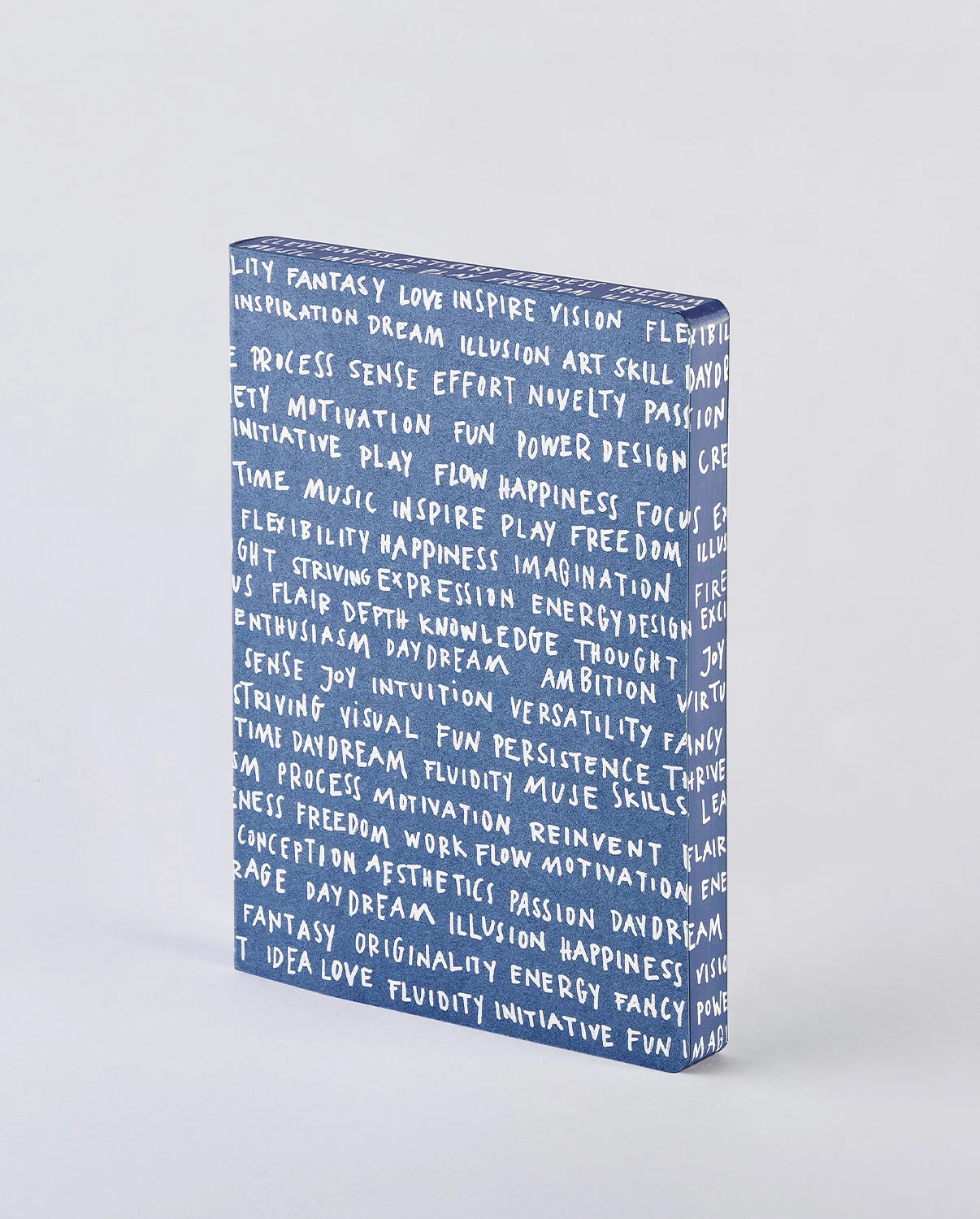 nuuna Notizbuch – 165 × 220 mm – 120 g/m² – Softcover, Fadenheftung, nummerierte Seiten, Blau/Weiss