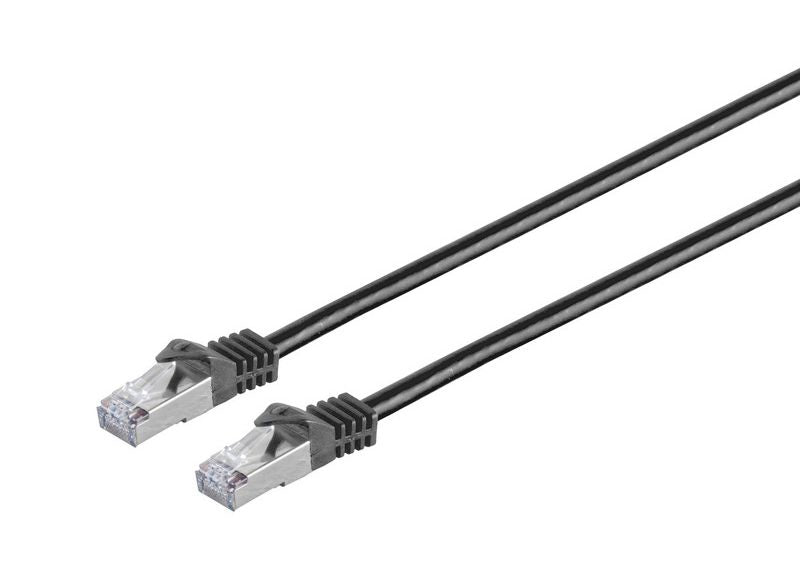 Microconnect Patchkabel – Cat7 S/FTP, 2 m, Schwarz, LSZH, RJ-45