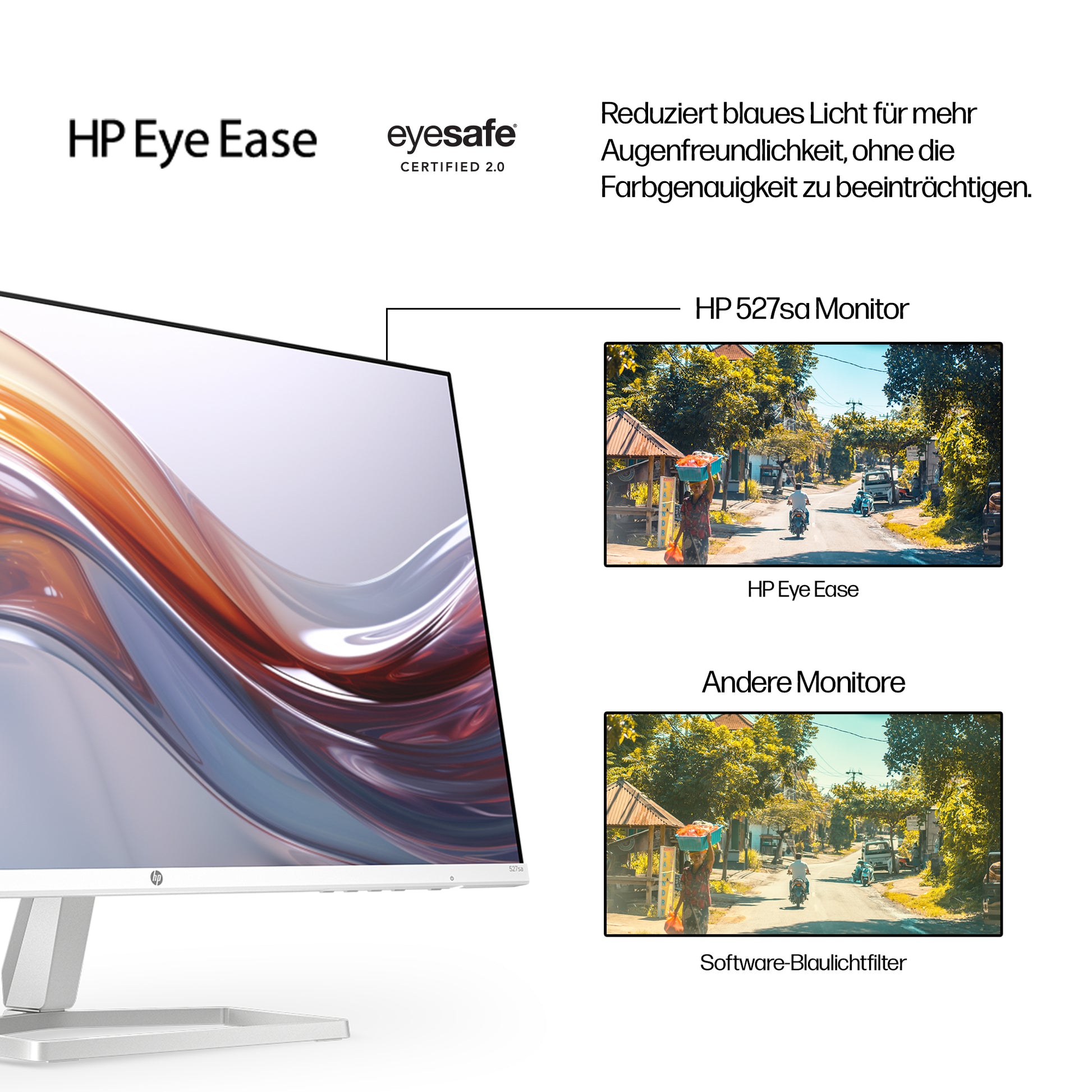 HP S5 527SA – Monitor, 1920 × 1080 (Full HD), Integrierte Lautsprecher