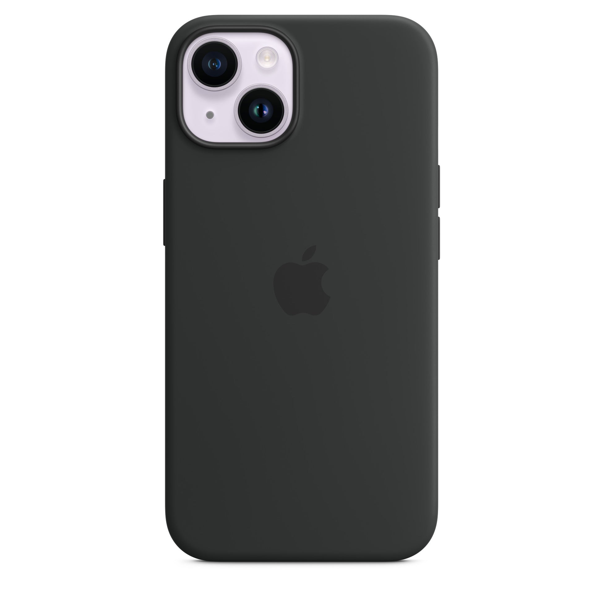 Apple Backcover – für Apple iPhone 14, MagSafe, Mikrofaser+Silikon, Schwarz