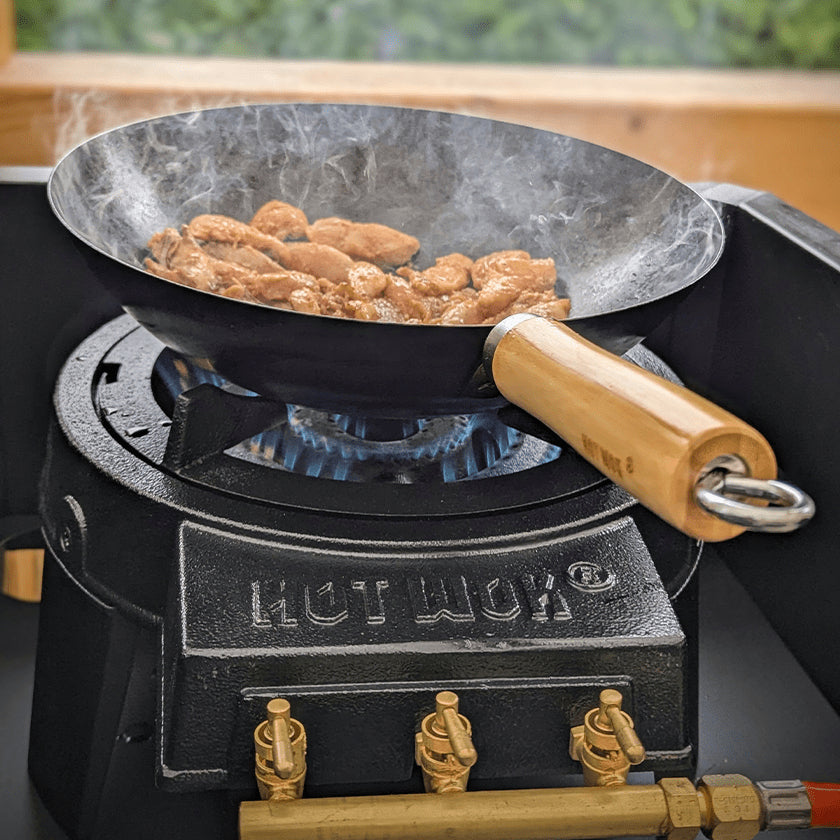 Hot Wok Gasgrill HW3812 – 12000 W, 1 Brenner, Gusseisen – Schwarz