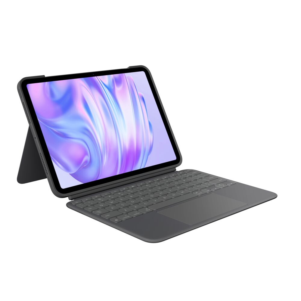 Logitech Combo Touch – Tastatur, CH-Layout (DE-CH), mit Touchpad, Graphit – für iPad Pro 11" (M4)