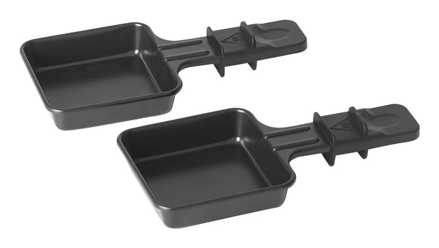 Furber. Furber – Raclette-Pfännchen – 9 × 18,3 × 2,2 cm, 2 Stk., Edelstahl, Schwarz