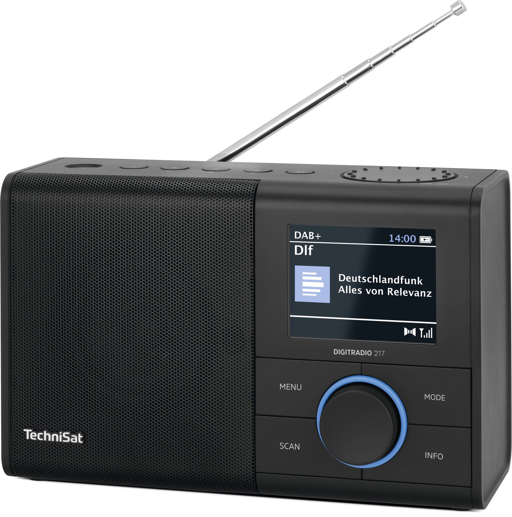 TechniSat DigitRadio 217 – Tragbares DAB+ Radio, UKW, Bluetooth – Schwarz