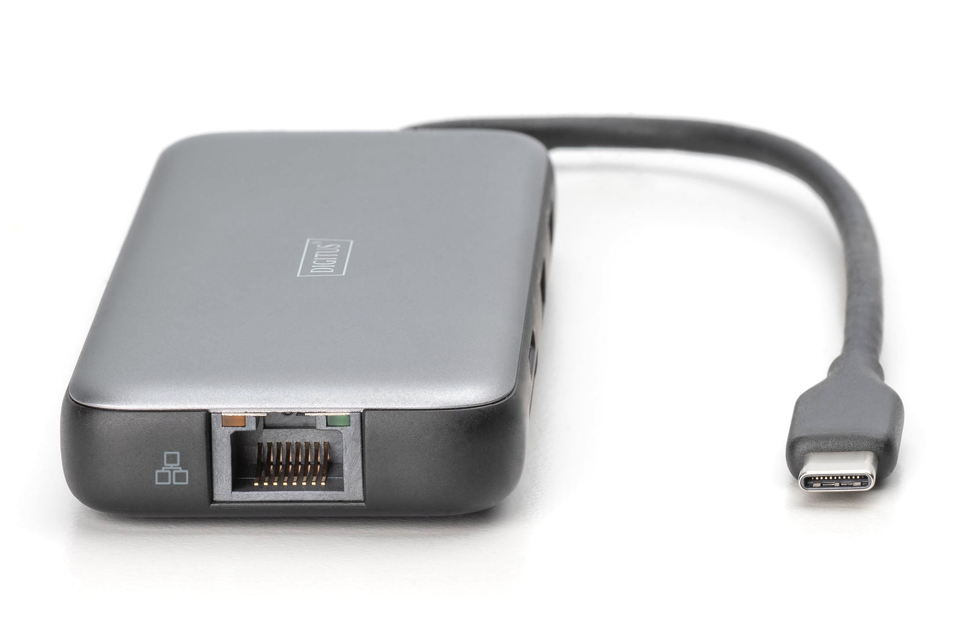 Digitus Dockingstation – USB-C, 1× DP, 2× HDMI, 2× USB-A, 1× USB-C, 100 W PD, GbE, für Windows/Mac/ChromeOS