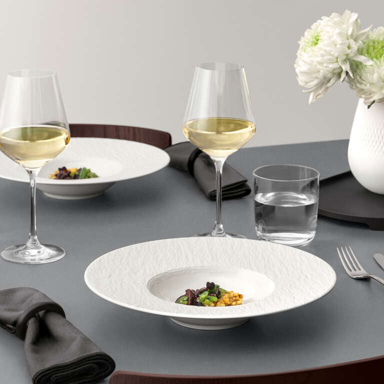Villeroy & Boch Pastateller – Ø 28 cm, Porzellan, Weiss, spülmaschinenfest, mikrowellengeeignet