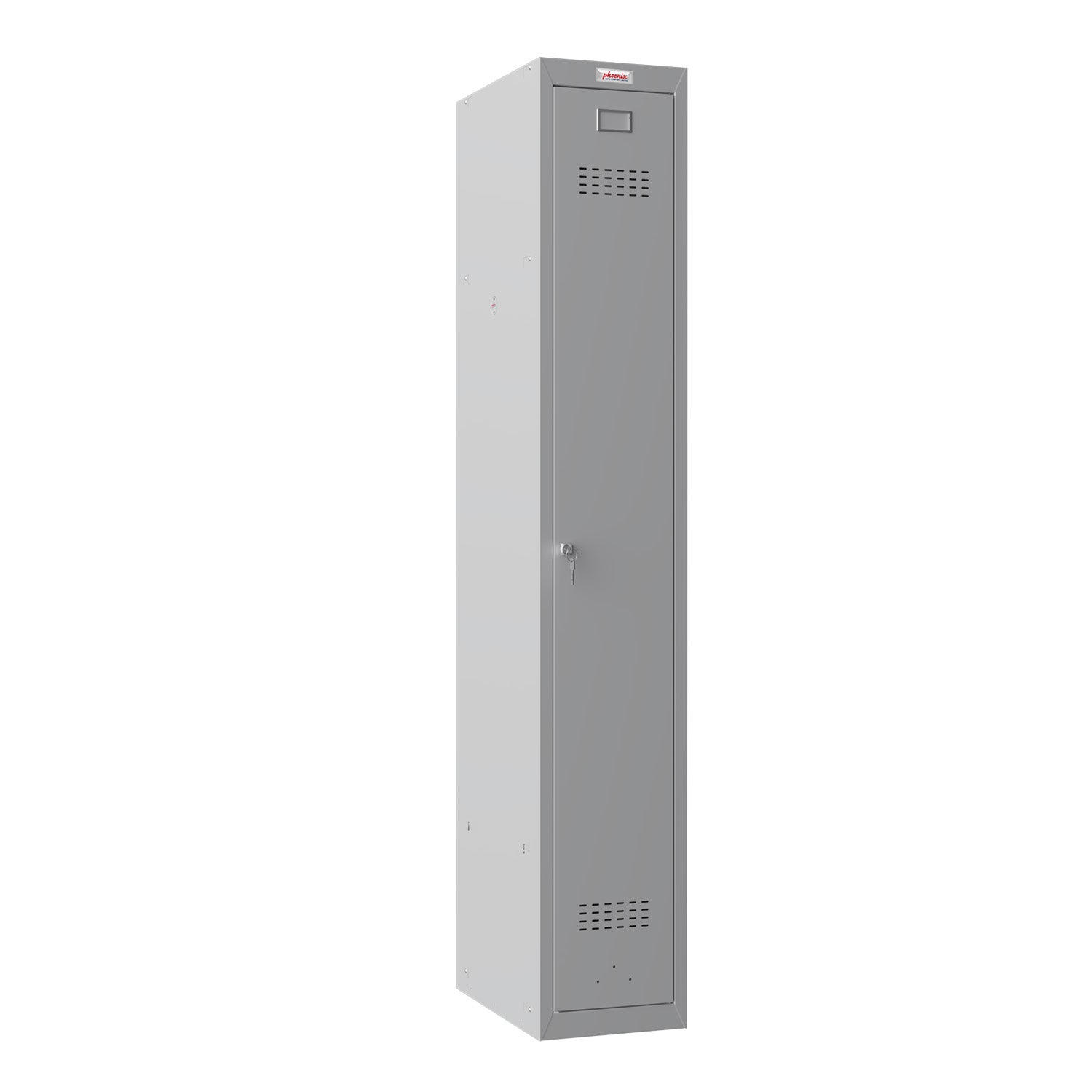Phoenix Safe Co. PL1130 – Persönliches Schliessfach, 1 Fach, abschliessbar, 300 × 500 × 1830 mm, grau, Stahl