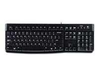 Logitech K120 – Tastatur, kabelgebunden (USB-A), UK-Layout (EN), Schwarz