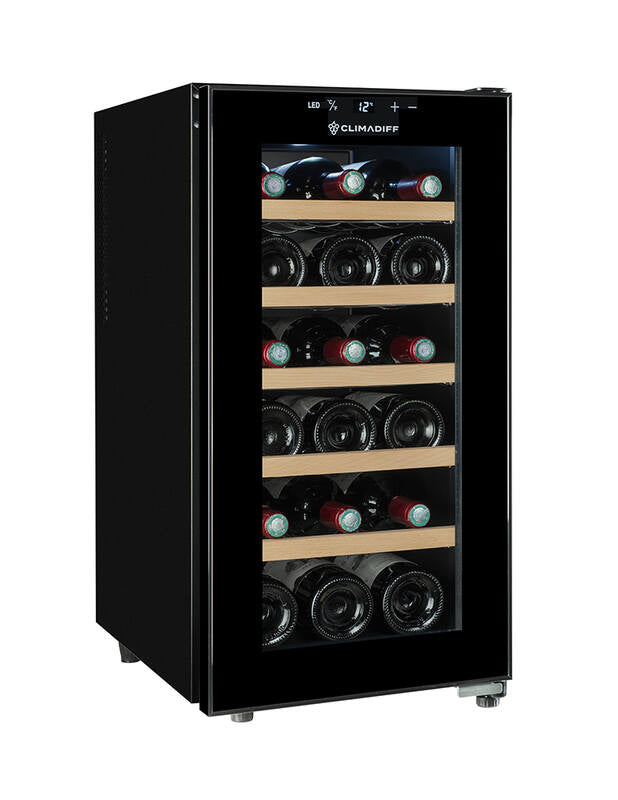 Climadiff Weinkühlschrank CUVEE18 – 50 l, 220/240 V, Energieeffizienzklasse E, 22 dB