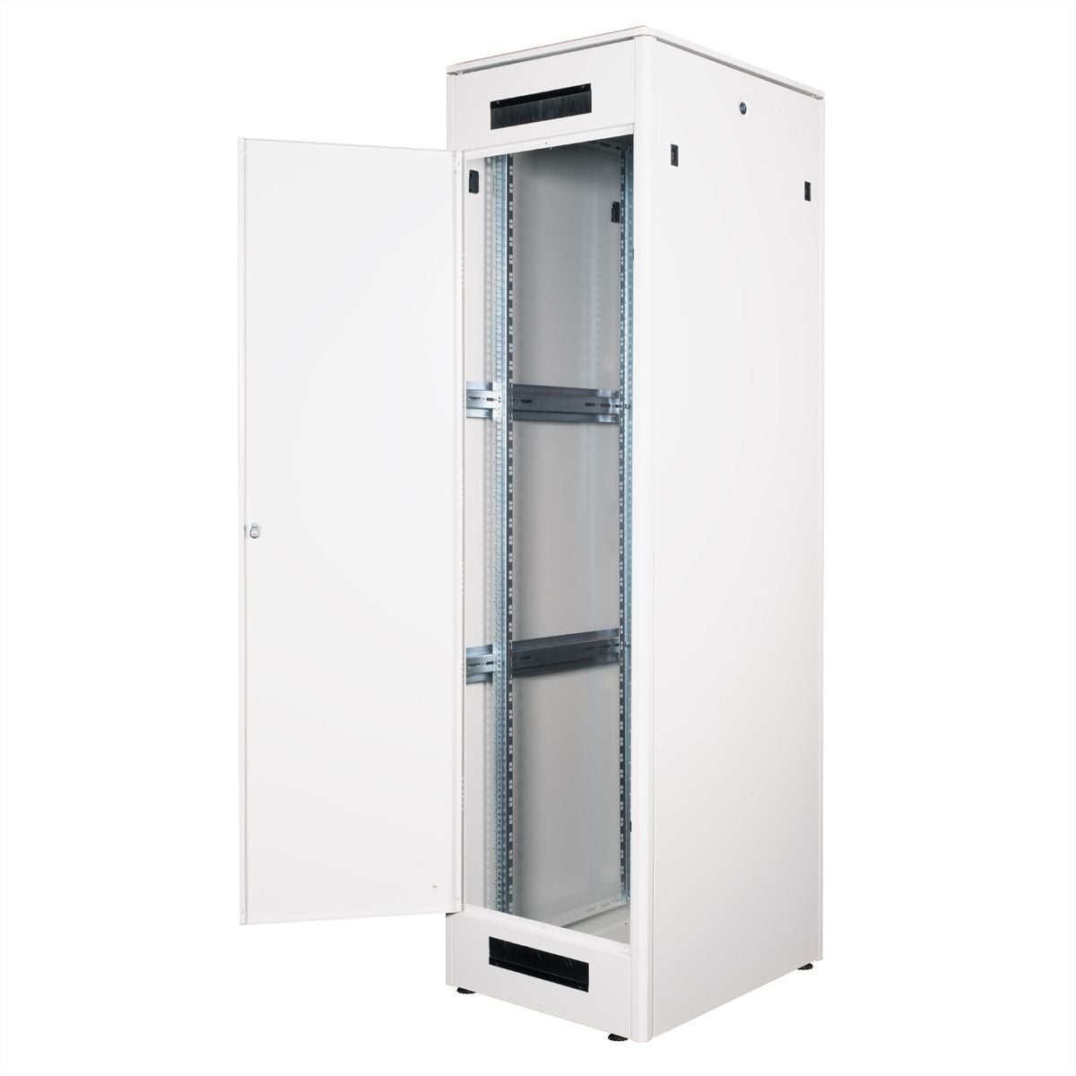 ROLINE Pro – 19" Netzwerkschrank 47U, IP20, abschliessbar, 600 × 800 × 2276 mm, lichtgrau, Stahl