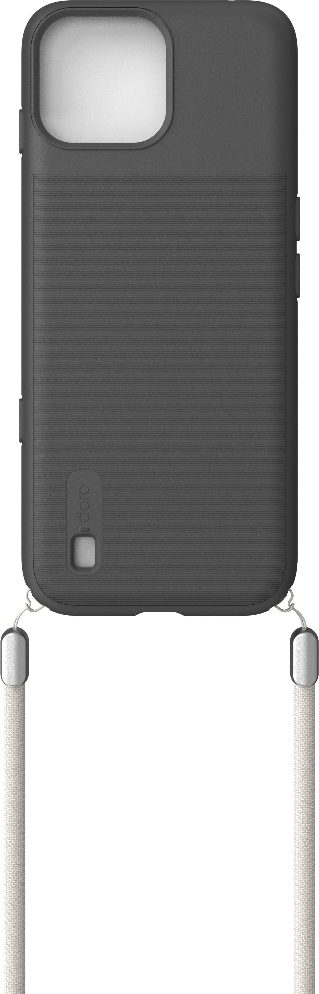 Doro Backcover – für Doro Aurora A3X – Graphit – TPU, mit Kordel
