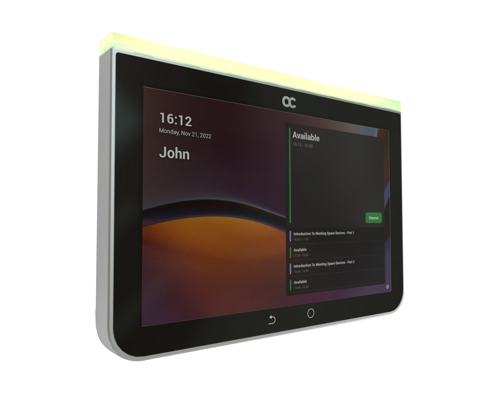 AudioCodes RX Panel Touch Scheduler – Touchpanel – 8,0", WLAN/LAN/PoE, Schwarz, für Microsoft Teams Rooms