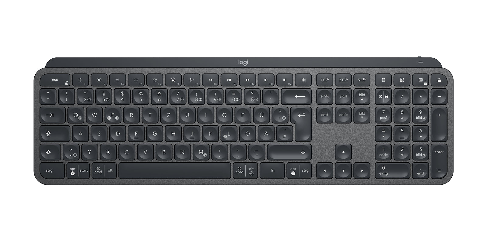 Logitech MX Keys for Business – Tastatur, DE-Layout (DE), Graphit