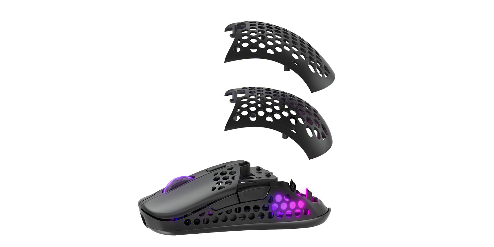 CHERRY XTRFY M42 – Gaming-Maus – Kabellos (2,4 GHz), 19000 DPI, RGB-Beleuchtung, Weiss