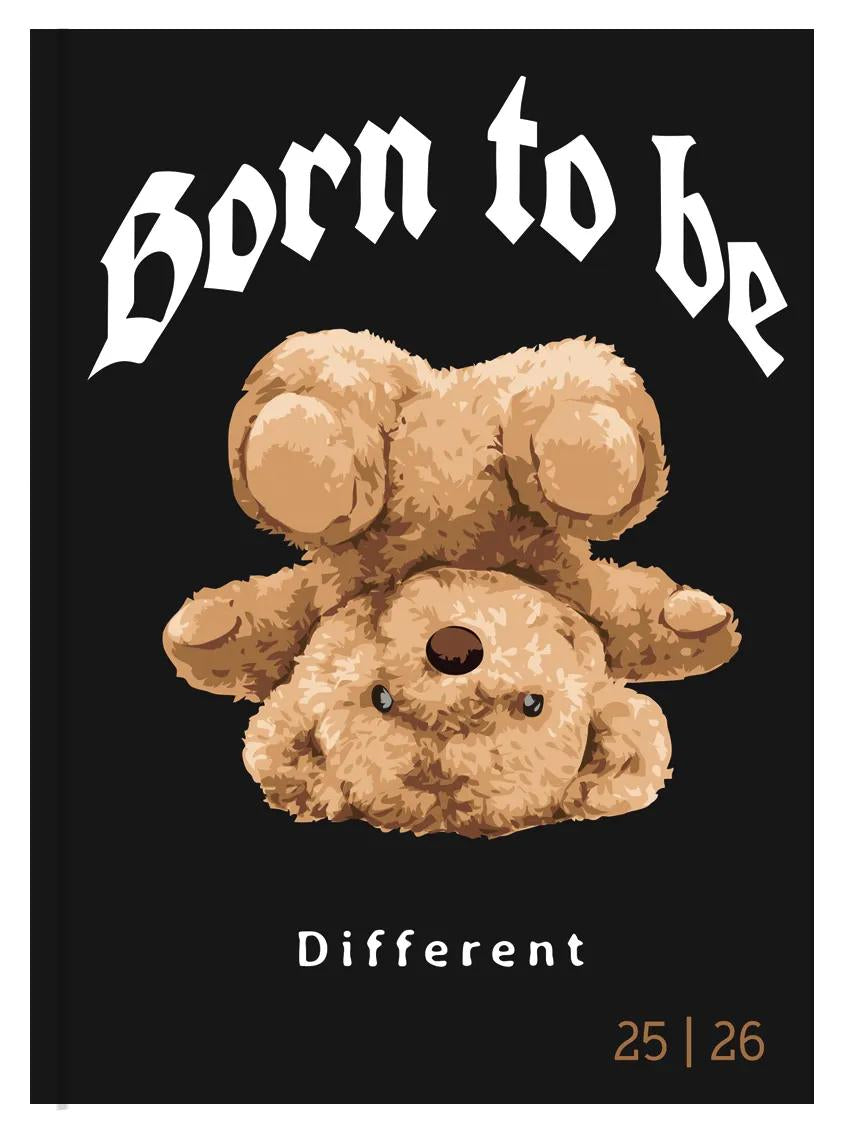 Biella mydiary Schüleragenda – 1 Tag/Seite, gebunden, 12 × 16,5 cm, Aug–Jul, mehrsprachig, Teddy, FSC