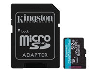 Kingston Technology Kingston Canvas Go Plus 200R Speichergerät – 512 GB, A2 U3 V30, mit Adapter