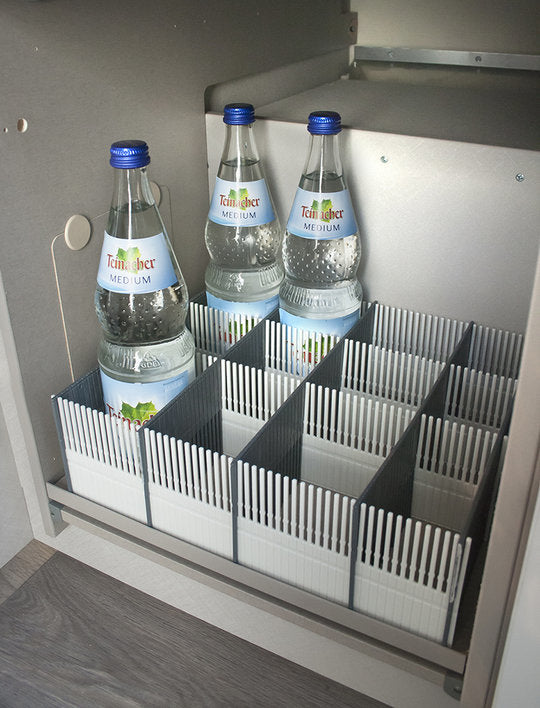 purVario 100 MAXXI Aufbewahrungskorb – Kunststoff – Anthrazit – 30 × 100 × 330 mm – für Schrankschublade