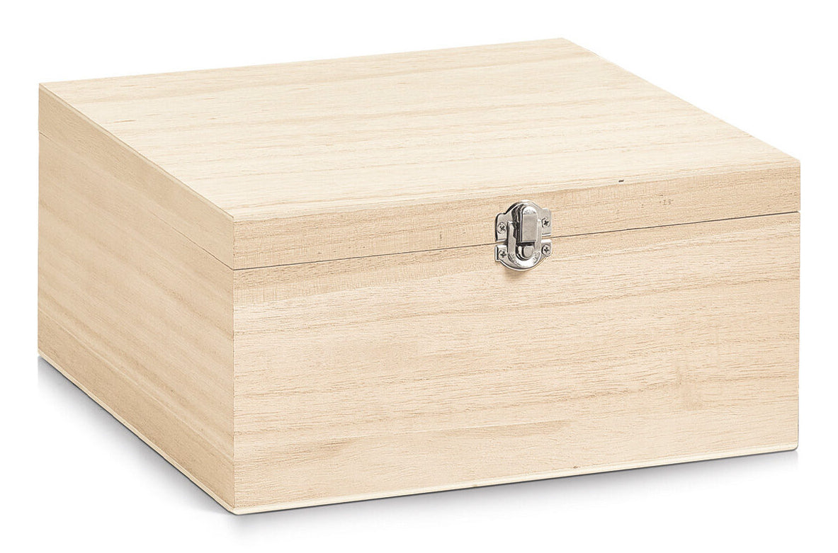 Zeller Present 15127 Aufbewahrungsbox (mit Deckel) – Holz – Braun – 260 × 125 × 260 mm