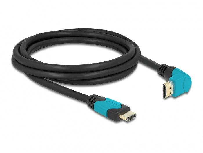 DeLOCK HDMI Kabel HDMI 2.1 8K 60 Hz – 2 m – HDR – Schwarz/Blau