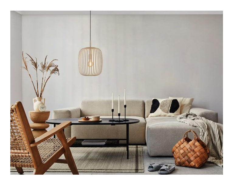 EGLO Pendelleuchte – Ø 32,5 × 110,0 cm, 40 W, dimmbar, für ZigBee 3.0, beige, exkl. E27