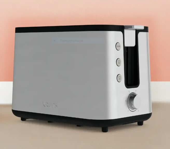 Krups Toaster Control Line – 2 Scheiben, 6 Bräunungsstufen, 850 W – Edelstahl