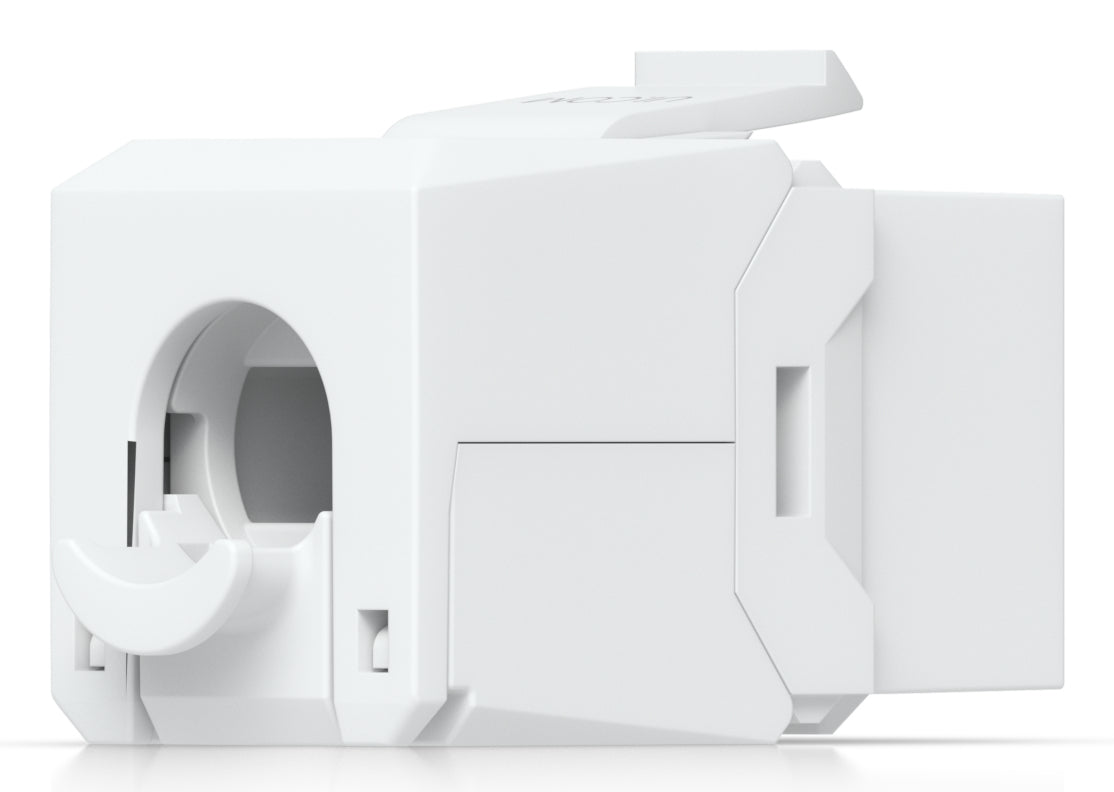 Ubiquiti Keystone-Modul RJ45, für Cat6, T568A/B, werkzeuglos, Weiss, 12er-Pack