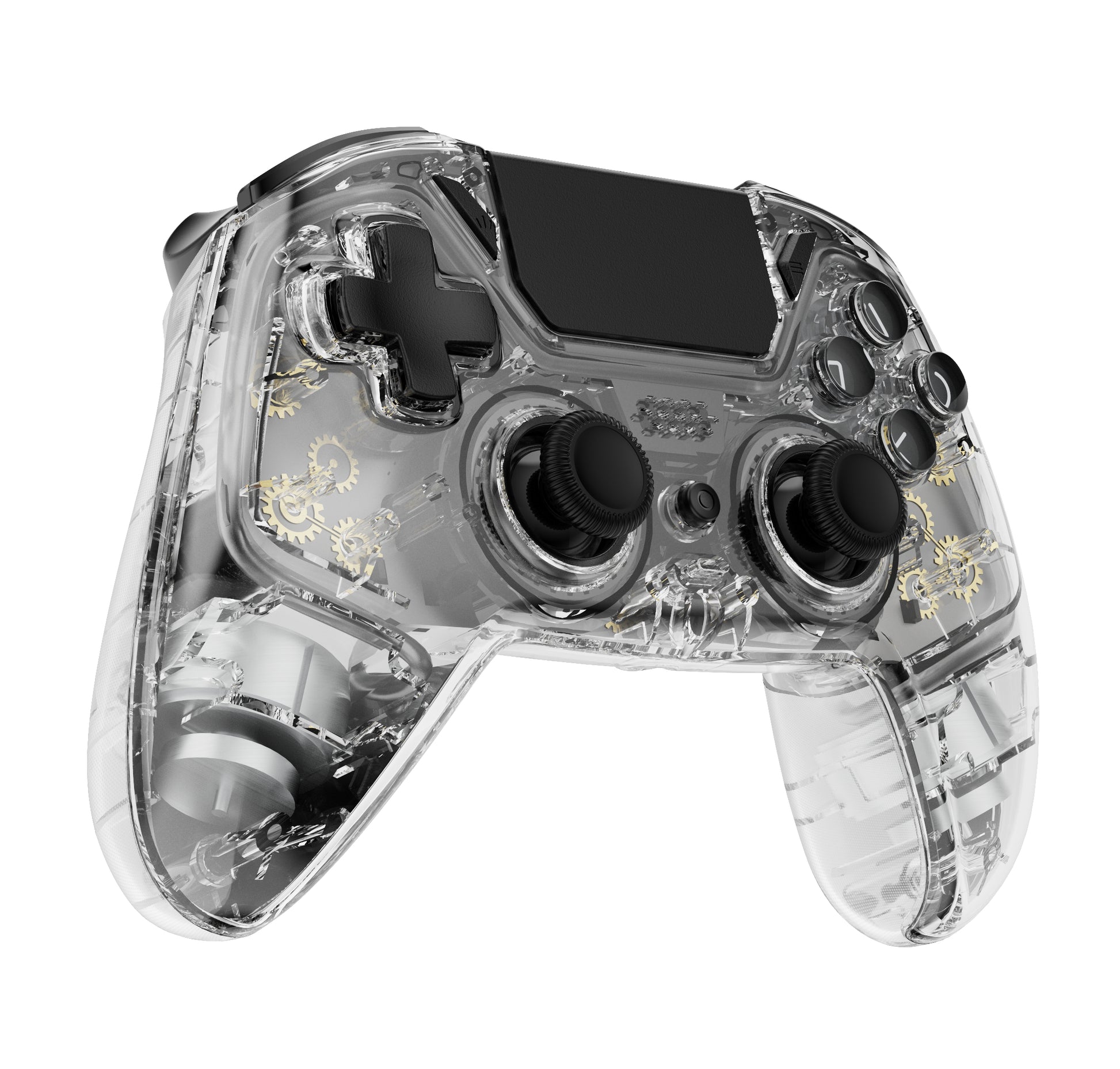 Deltaco Gaming Controller GAM-169-T – für Nintendo Switch, PC, PlayStation 4, Bluetooth, USB-C, transparent