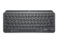 Logitech MX Keys Mini – Tastatur, kabellos (Bluetooth), DE-Layout (DE), Dunkelgrau